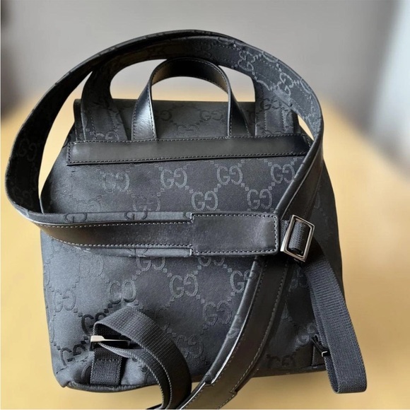 Gucci Charcoal Monogram Backpack - Picture 2 of 16